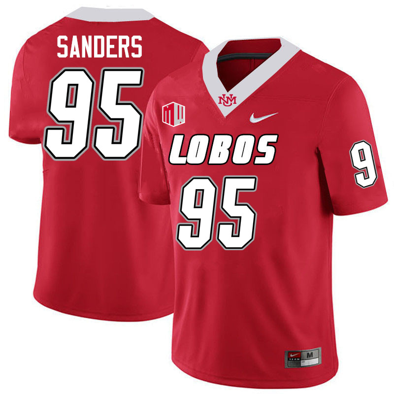 Jason Sanders UNM Lobos Jersey,New Mexico Lobos Football Jersey,Uniforms-Red